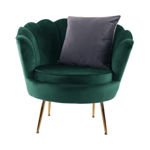 NOBLIN zöld bársony fotel