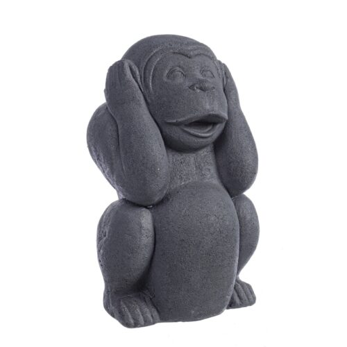 NOT HEAR MONKEY szürke dekoráció