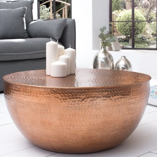 OPTIK II réz dohányzóasztal 60cm