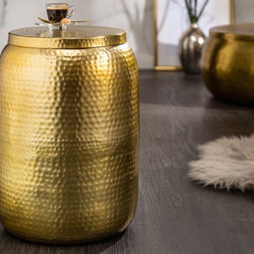 ORIENT arany alumínium lerakóasztal 35cm