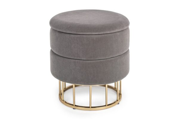 PAVLINA sötétszürke tárolós ülőke