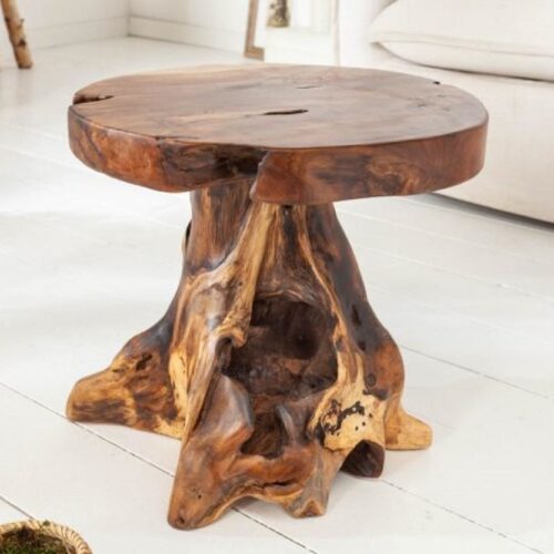 ROOT tikfa lerakóasztal 40 cm