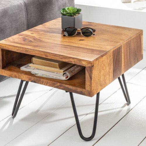 SCORPION barna rózsafa lerakóasztal 45x35x45