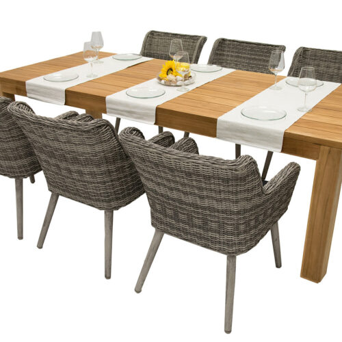 Kerti rattan szerelvény 240 Monte Victoria 8x kerti fotel VICTORIA