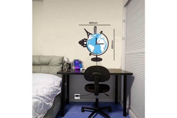 STICKER CLOCK kék és fehér műanyag falmatrica STICKER CLOCK kék és fehér műanyag falmatrica