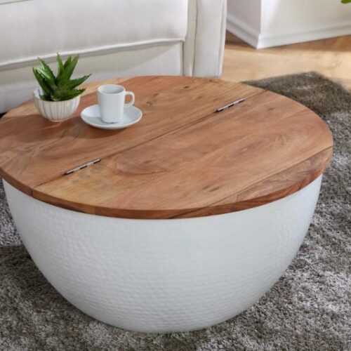 ORIENT STORAGE akácfa dohányzóasztal