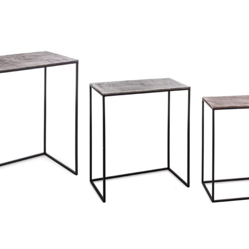 TAHIR 3 részes négyszögletes dohányzóasztal