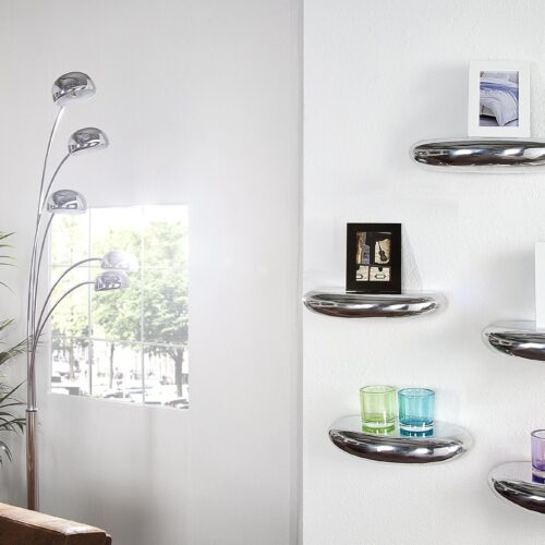 TEAR ezüst falipolc 40x20 cm