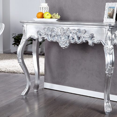VENICE ezüst konzolasztal 110cm