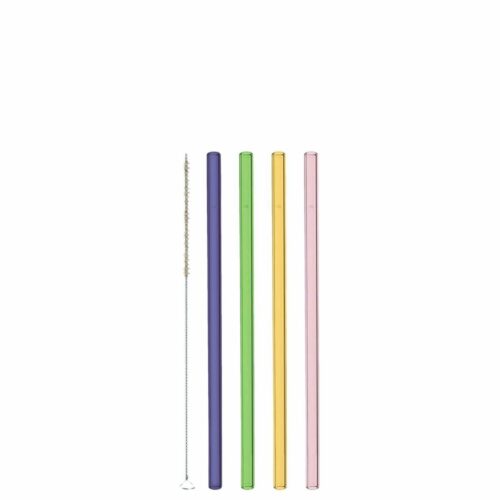 LEONARDO CIAO színes szívószál szett 4részes 20cm tisztítókefélvel LEONARDO CIAO színes szívószál szett 4részes 20cm tisztítókefélvel