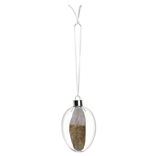 LEONARDO PESARO üveg tojás tollal 13cm LEONARDO PESARO üveg tojás tollal 13cm