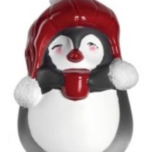LEONARDO CALDO pingvin figura 8cm sapkával LEONARDO CALDO pingvin figura 8cm sapkával