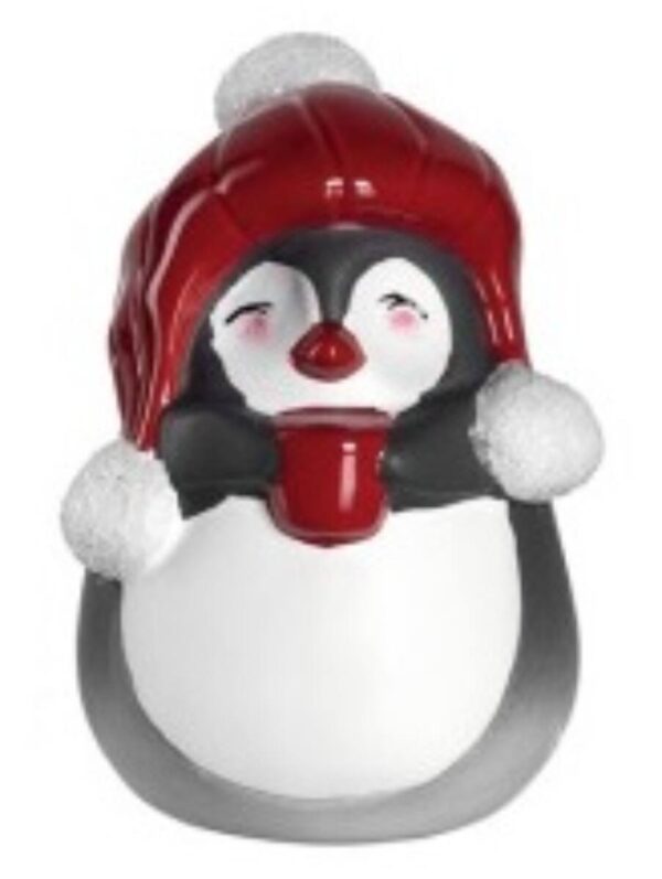 LEONARDO CALDO pingvin figura 8cm sapkával LEONARDO CALDO pingvin figura 8cm sapkával