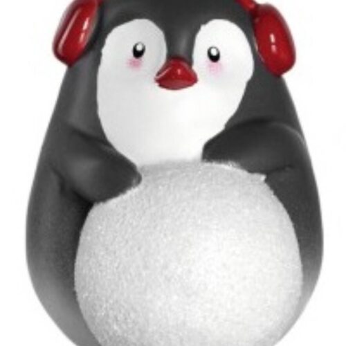 LEONARDO CALDO pingvin figura 10cm fülvédővel LEONARDO CALDO pingvin figura 10cm fülvédővel