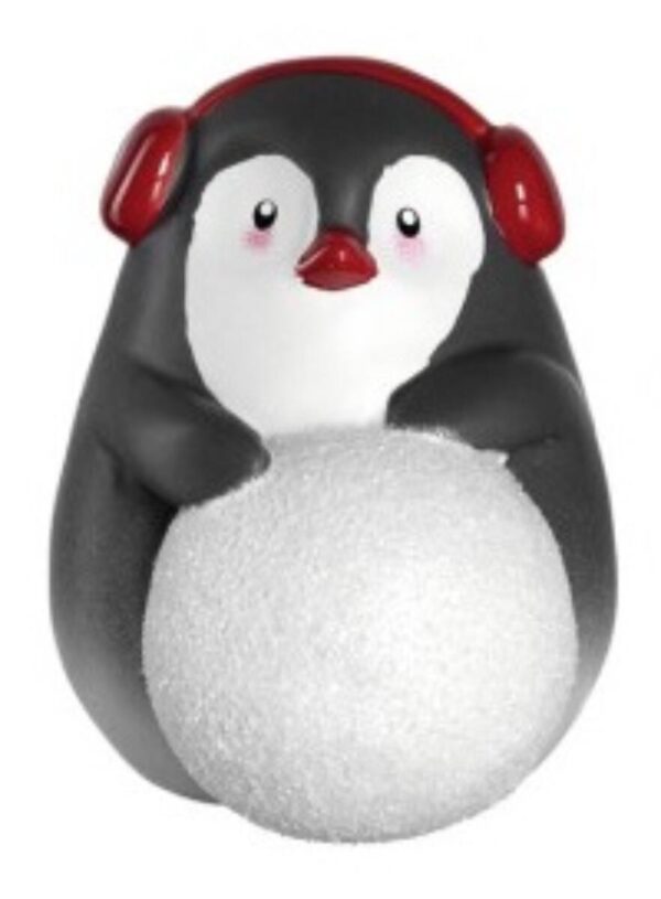 LEONARDO CALDO pingvin figura 10cm fülvédővel LEONARDO CALDO pingvin figura 10cm fülvédővel