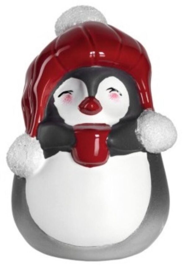 LEONARDO CALDO pingvin figura 15cm sapkával LEONARDO CALDO pingvin figura 15cm sapkával