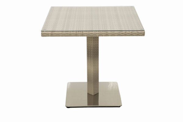 Kerti rattan asztal GINA 80x80 cm-es (szürke-bézs) Kerti rattan asztal GINA 80x80 cm-es (szürke-bézs)