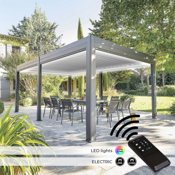 Kerti alumínium pavilon elektromos MEGAN 6x3 Kerti alumínium pavilon elektromos MEGAN 6x3