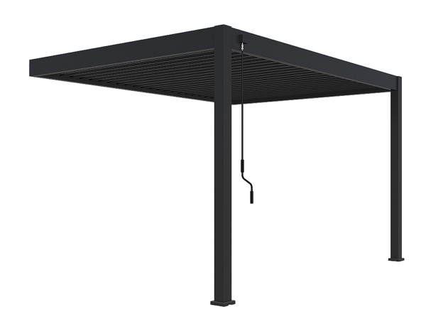 Kerti alumínium pergola falra 4x3 m (antracit) Kerti alumínium pergola falra 4x3 m (antracit)
