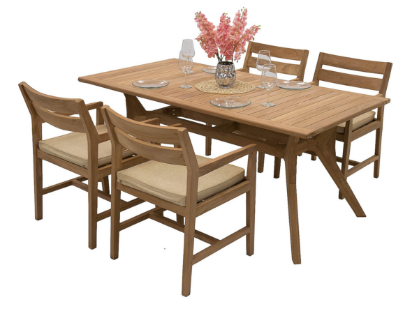 Teak kerti elrendezés WINSTON 1+4 Teak kerti elrendezés WINSTON 1+4