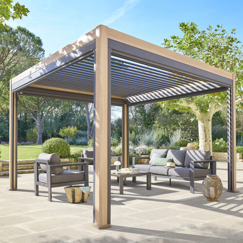 Kerti alumínium pavilon MEGAN 4x3 m (fahatású)