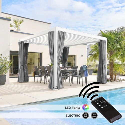 Kerti alumínium pavilon elektromos MEGAN 3 Kerti alumínium pavilon elektromos MEGAN 3