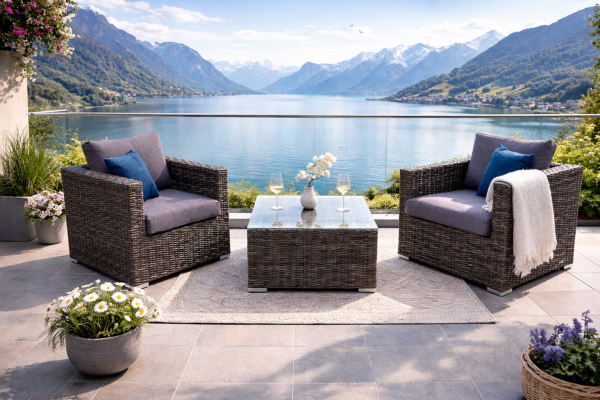 Rattan variálható ülőgarnitúra MALIBU 2 fő részére (szürke) Rattan variálható ülőgarnitúra MALIBU 2 fő részére (szürke)
