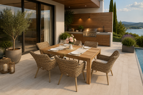 Kerti rattan szett MONTE MALIBU 200 (bézs-barna) 6x Kerti szék MALIBU (bézs-barna) Kerti rattan szett MONTE MALIBU 200 (bézs-barna) 6x Kerti szék MALIBU (bézs-barna)