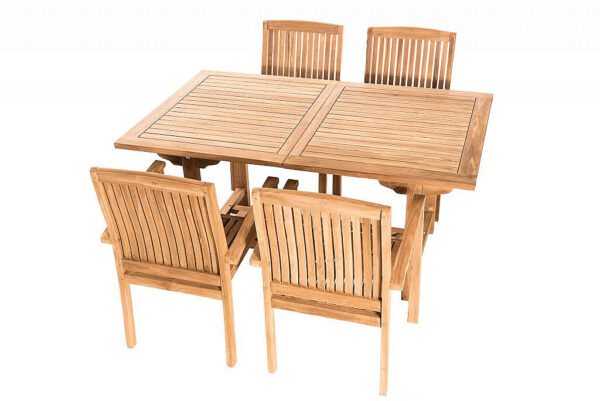 Teak kerti elrendezés TWIN 1 + 4 Teak kerti elrendezés TWIN 1 + 4
