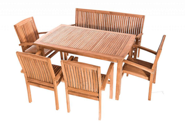 Teak kerti elrendezés HARMONY 1 + 4 + 1 Teak kerti elrendezés HARMONY 1 + 4 + 1
