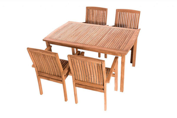 Teak kerti elrendezés HARMONY 1 + 4 Teak kerti elrendezés HARMONY 1 + 4