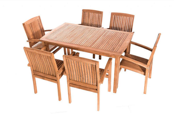 Teak kerti elrendezés HARMONY 1 + 6 Teak kerti elrendezés HARMONY 1 + 6