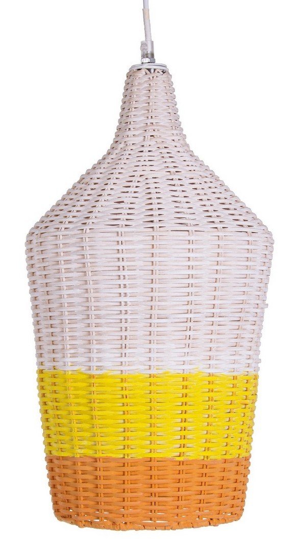 SUN sárga rattan függőlámpa SUN sárga rattan függőlámpa