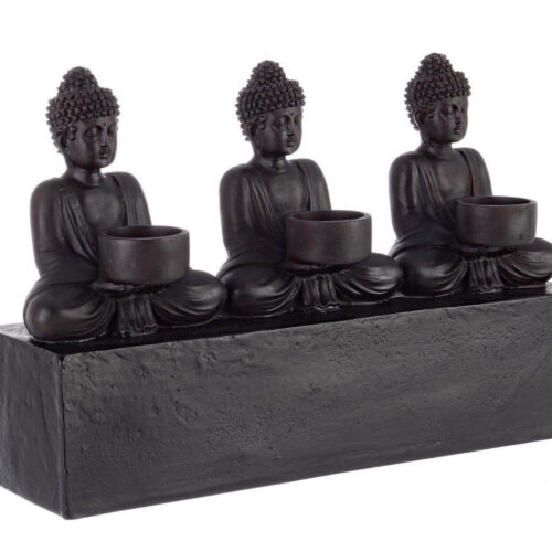 SITTING BUDDHA II fekete műgyanta dísztárgy SITTING BUDDHA II fekete műgyanta dísztárgy