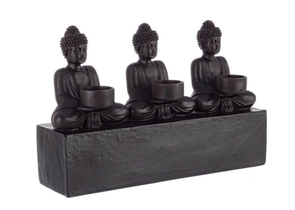SITTING BUDDHA II fekete műgyanta dísztárgy SITTING BUDDHA II fekete műgyanta dísztárgy