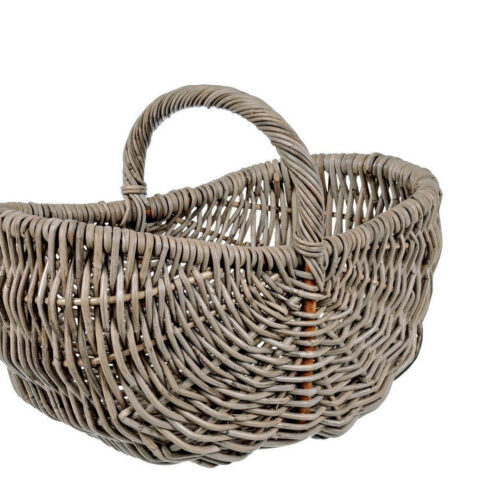 NARRA kerek szürke kubu rattan kosár NARRA kerek szürke kubu rattan kosár