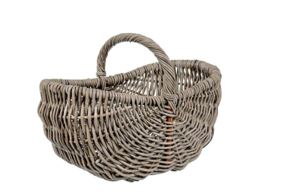 NARRA kerek szürke kubu rattan kosár NARRA kerek szürke kubu rattan kosár