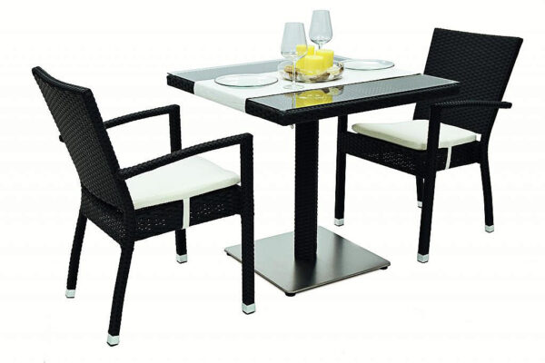 Garden rattan szerelvény GINA 1 + 2 (fekete) Garden rattan szerelvény GINA 1 + 2 (fekete)