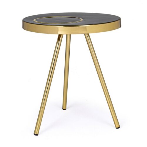 KESAR arany acél dohányzóasztal 40cm KESAR arany acél dohányzóasztal 40cm