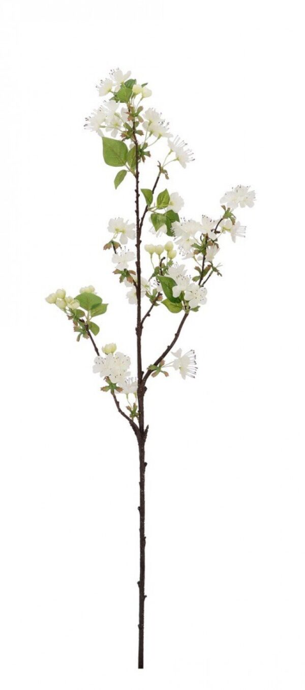 PEAR körtefa ág fehér virágokkal 94cm PEAR körtefa ág fehér virágokkal 94cm