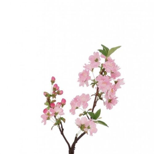 PEAR lörtefa ág rózsaszín virágokkal 48cm PEAR lörtefa ág rózsaszín virágokkal 48cm