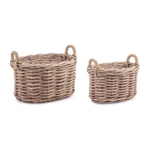 MALANG taupe rattan kosár MALANG taupe rattan kosár