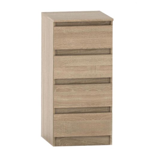 HANY II 4 fiókos tölgy barna mdf komód HANY II 4 fiókos tölgy barna mdf komód