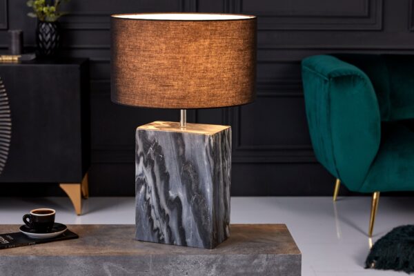 MARBLE fekete márvány asztali lámpa MARBLE fekete márvány asztali lámpa