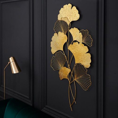 GINKGO arany vas fali dekoráció GINKGO arany vas fali dekoráció