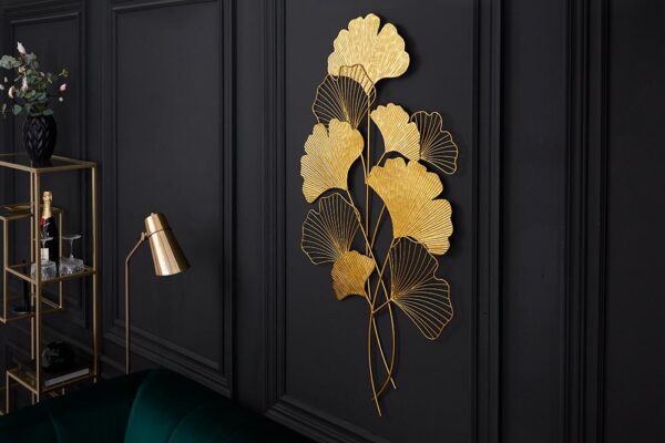 GINKGO arany vas fali dekoráció GINKGO arany vas fali dekoráció