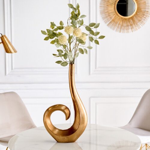 WAVE arany alumínium váza 47 cm WAVE arany alumínium váza 47 cm