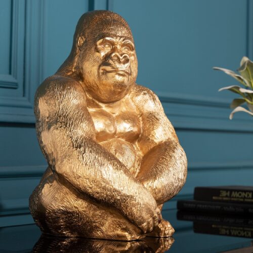 GORILLA arany alumínium dísztárgy GORILLA arany alumínium dísztárgy