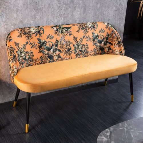BOUTIQUE II sárga bársony ülőpad BOUTIQUE II sárga bársony ülőpad