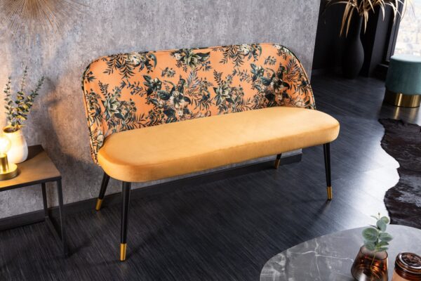 BOUTIQUE II sárga bársony ülőpad BOUTIQUE II sárga bársony ülőpad